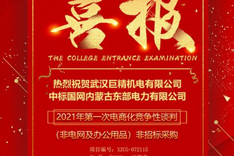 热烈祝贺凯时娱乐中标国网内蒙古东部电力有限公司2021年第一次电商化竞争性谈判（非电网及办公用品）非招标采购